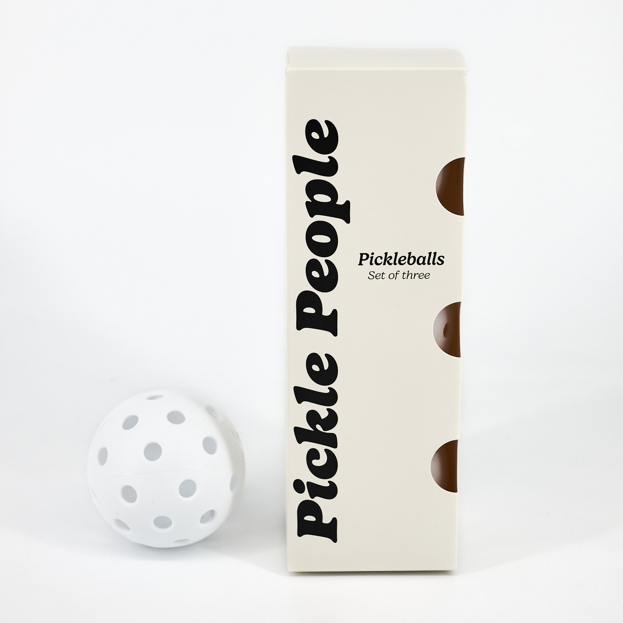 White Hybrid Pickleballs