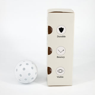 White Hybrid Pickleballs