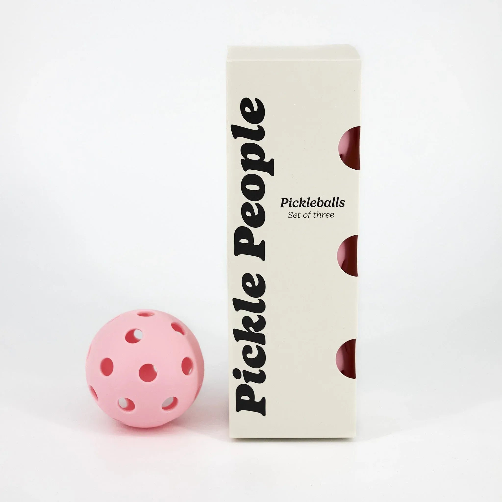 Indoor Pink Pickleballs | 26 Holes | Set of 3
