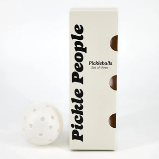 Pickle People Balls White Pickleballs (Outdoor)